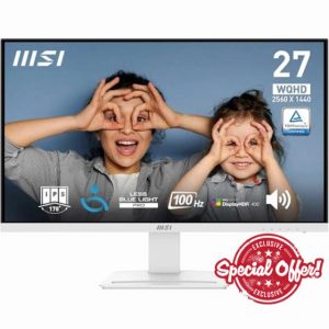 MSI PRO MP273QW E2 27 Inch WQHD Office Monitor - 2560 x 1440 IPS Panel