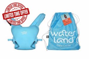 WaterLand Baby Carrier Innovative Carrier Seat for Water and Land - Waterproof Chest Strap for Toddlers with Adjustable Straps