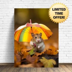 aesdvry Hamster Umbrella Paint by Numbers for Adults