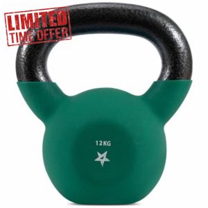 Yes4All 2-20kg Neoprene Coated Cast Iron Kettlebell