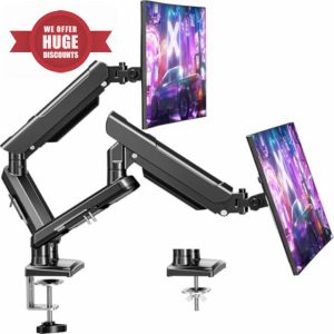 ELIVED Dual Monitor Arm Desk Mount for 13-32 inch Screen
