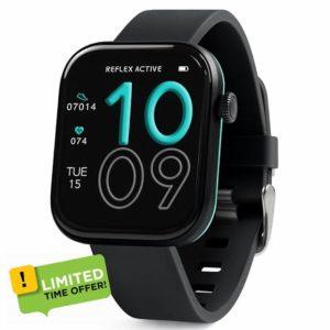 Reflex Active Series 40 AMOLED Smart Aluminium Charcoal Strap Calling Watch