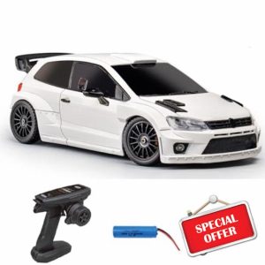 wheelfun LDRC 1:28 4x4 4WD Plastic RC Off-Road Vehicles Drift Car Model LD2801 RTR Remote Control Car High Speed Race Car Model Hobby Model for Collection Boys Gift(White)