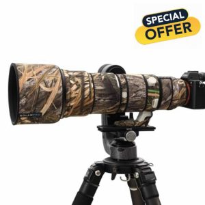 ROLANPRO Waterproof Lens Cover for Sony FE 400-800mm f/6.3-8 G OSS Camouflage Rain Cover-#49 Reed Camouflage Waterproof
