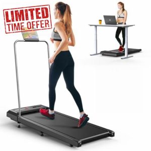 Walking Pad Treadmill with Incline & Handle