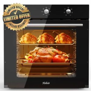 Hobsir hob 60cm Built-In Electric Oven with 60L Capacity & 6 Functions | 250℃ High-Temperature Cooking