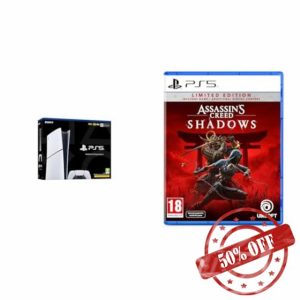 PlayStation Assassin's Creed Shadows Limited Edition (Exclusive to Amazon.uk) (PS5) 5 Digital Edition Console (Disc Free)