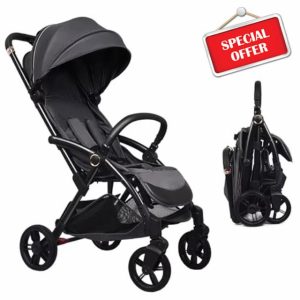 Compact Baby Stroller for Toddlers Up to 4 Years with Aluminum Frame