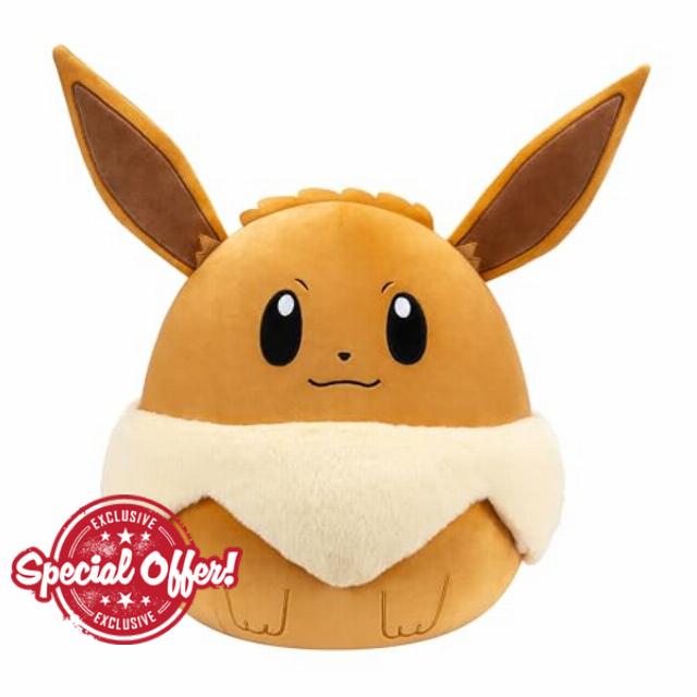 Squishmallows Original 14-Inch Eevee Pokémon Plush - Ultrasoft Official Jazwares Plush