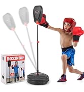 SPOTRAVEL Soccer Goal, Kids Football Goal with All Weather Net & Sturdy PVC Frame, Indoor & Outdo...