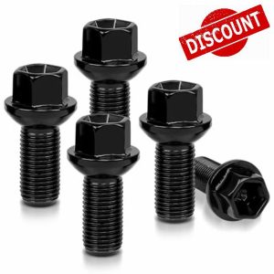 5PCS M14 x 1.5 Wheel Lug Bolts Nuts Replacement for Mercedes Benz 2003-2018 A B C E Class CLA CLS CLK GLA GLK ML350 GL350 GL450 R300L R350L SLC SLK SL - Replace 0009908307
