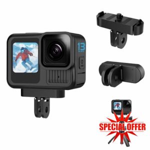 FiTSTILL Magnetic Quick Release Adapter Base Mount Connection Compatible for Go Pro Hero 13 Black with 1/4"-20 Standard Thread Adapter Extension Attachable Tripod Selfie Vlogging Hero13 Accessories