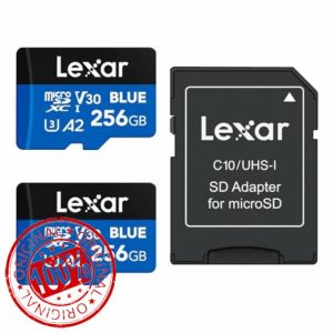 Lexar Blue Micro SD Card 256GB 2 Pack
