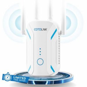 COTDLNK 2025 WiFi Extender Booster for Home 1200Mbps WiFi Booster Dual Band Wireless Internet Booster