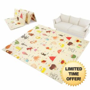 Trintion Foldable Baby Play Mat – Extra Large Waterproof Foam Crawling Mat