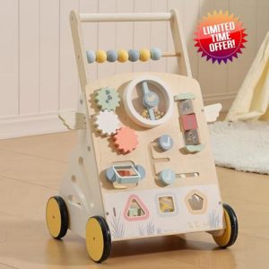 KizKnows Wooden Baby Walker