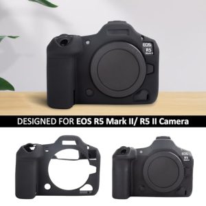 Soft Rubber EOS R5 Mark II/EOS R5 II Protective case Cover with Anti-Slip Design - Black