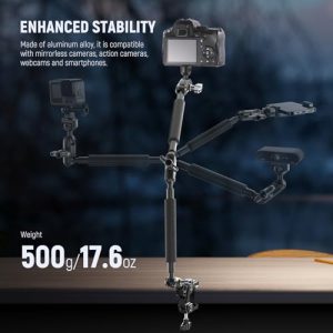 Overhead Mount with Articulating Mic Boom Arm 1/4" 3/8" Threads for ARRI