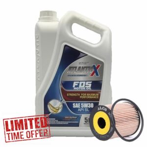 5w30 Fully Synthetic Engine Oil API SL 5L + Oil Filter Service Ki