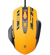 Uineer Wired Mouse, 4 Levels Adjustable DPI, 6 Programmable Buttons, Ergonomic Computer Wired Mou...