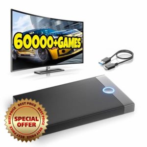 szseynmy Retro Game Console Retroplay HDD - External Gaming Hard Drive Built in 60000+ Video Games