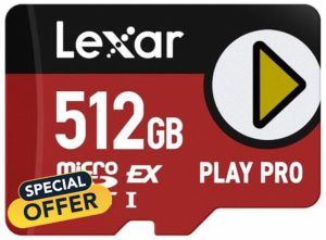 Lexar 512GB Play PRO microSD Express Card