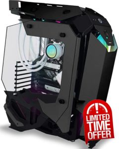 ANSAITE C650 Mech PC Case - ATX Tower Gaming Computer Case with Tempered Glass (650-black)