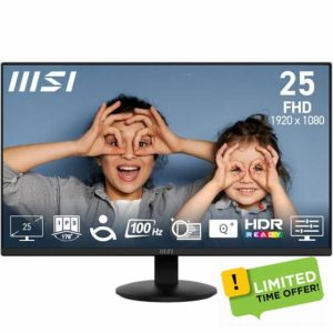 MSI PRO MP252L 24.5-Inch FHD Office Monitor - 1920 x 1080 IPS Panel