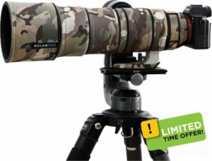 Rolanpro Camoflage Lens Cover for Sony FE 200-600mm F5.6-6.3 G OSS Coat Lens Protective Sleeve Case-#4 MC Waterproof