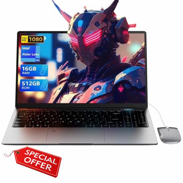 15.6" Laptop - 16GB RAM 512GB SSD PC Laptop
