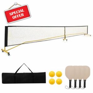 COSTWAY 22ft Pickleball Net Set
