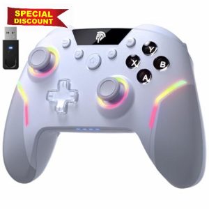 EasySMX X20 Wireless PC Controller with 7 Light Colours RGB/Hall Joystick Trigger
