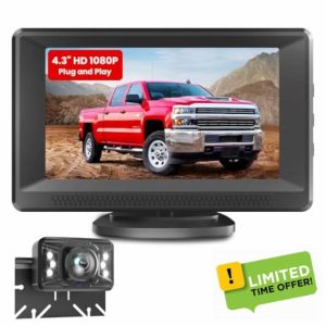 AHD 1080P Reversing Camera: Easy Install Plug-play No-Delay Super Night Vision with 6 LED Rear View Camera