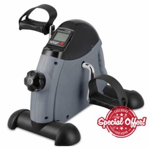 Mini Exercise Bike – Under Desk Pedal Exerciser with LCD Display & Adjustable Resistance