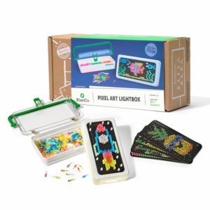KiwiCo Pixel Art Kit for Kids 5-8 Years Old | DIY Arts & Crafts Lightbox with Reusable Templates
