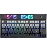 EPOMAKER TH80 PRO V2 Wireless Gaming Keyboard with RGB Screen, VIA Programmable Gasket Mechanical...