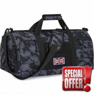 BQKOZFIN 40L Military Tactical Duffle Bag for Men