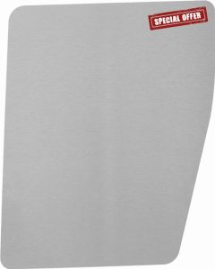 Doras FC201423SDP Brushed Stainless Repair/Security Shield Compatible with Ford Custom (2013 > 2023) Van - Left Side/nearside Loading Door.