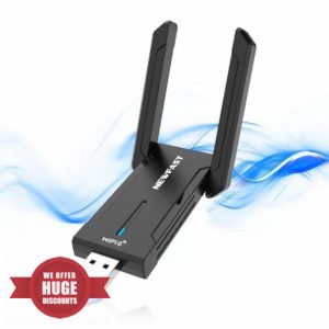 NEWFAST AXE5400Mbps WiFi Dongle USB 3.0 Wireless Adapter Tri-band 6GHZ/5GHz/2.4GHz USB Wifi Adapter for PC/Laptop