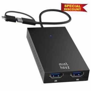 Minthouz USB C to Dual HDMI Adapter