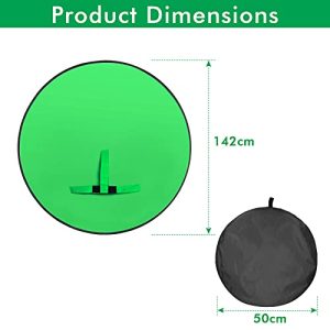 Double-Sided Foldable Green Background