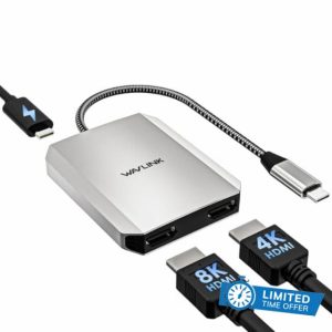 USB C to Dual HDMI Adapter