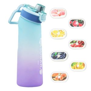 700ml Starter Up Set BPA Free Drinking Bottles with 7 Random Flavour Pods Scented 0 Sugar Calorie