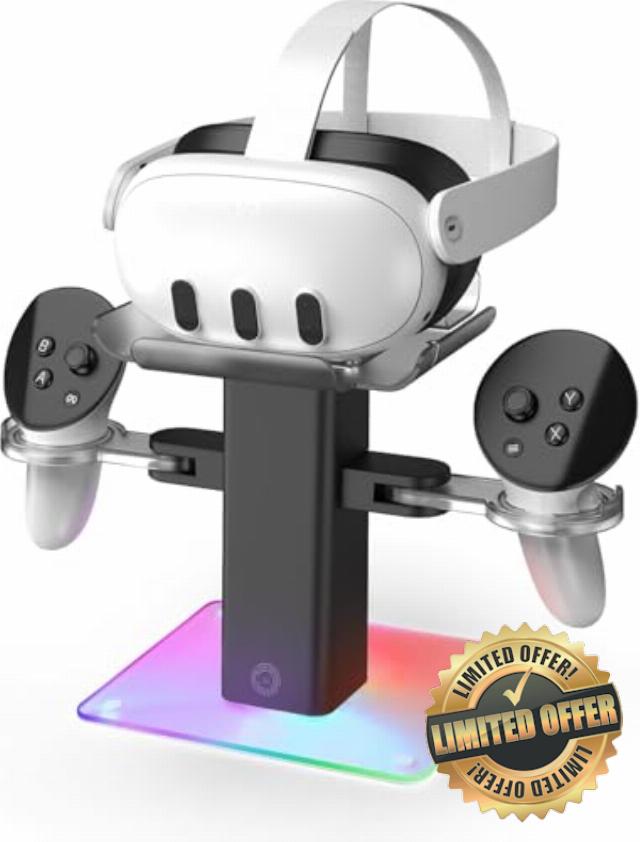 TicEaik Charging Dock for Meta Quest 3S/ 3/2 Accessories