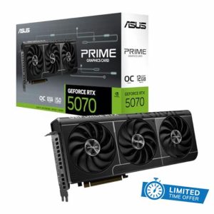 ASUS Prime GeForce RTX™ 5070 GDDR7 12GB OC Edition – Graphics Card (PCIe 5.0