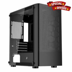 X4-M Black Micro ATX Gaming Case (X4-M Black No Fans)