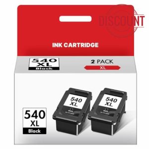 PG-540XL 540XL Ink Cartridges Black Replacement for Canon 540 Ink Cartridges XL PG540XL PG540 PG-540 for Canon Pixma TS5150 MG3600 MG3650S TS5151 MG3650 MG4250 MX475 TS5100 MG3250 MG4200(2-Black)