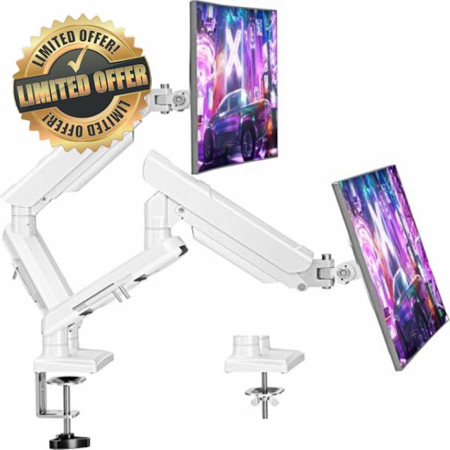 ELIVED Dual Monitor Arm Desk Mount for 13-32 inch Screen