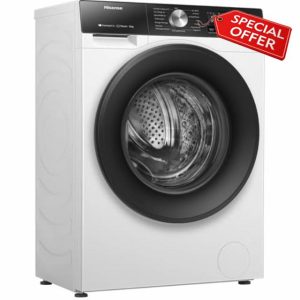 Hisense 3S Series WF3S1043BW3 10.5kg Washing Machine with 1400 rpm - White - A Rated            [Energy Class A]