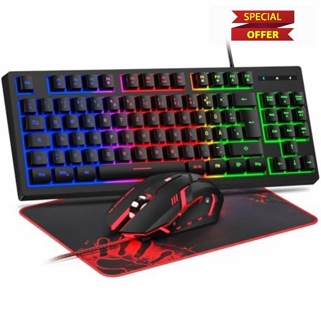 Rewurnth Gaming Keyboard and Mouse Set